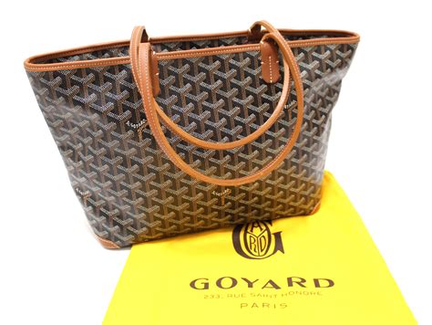 black brown goyard|black goyard tote bag.